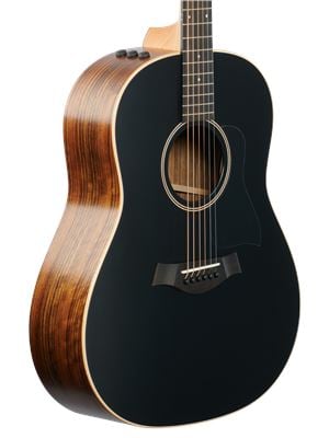 Taylor AD17e Blacktop American Dream Grand Pacific Acoustic Electric wCase Body Angled View